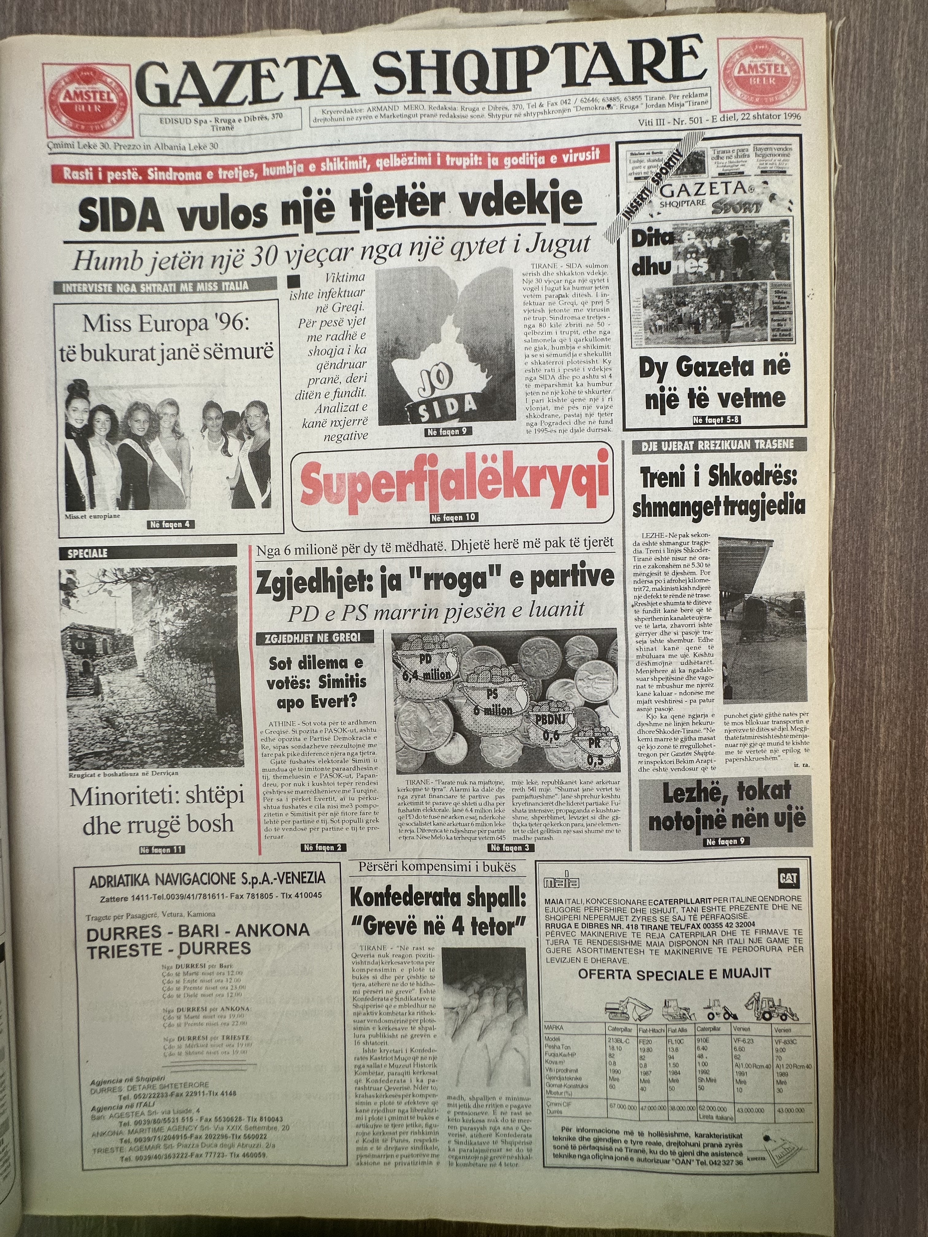 Gazeta Shqiptare 1996-09-22